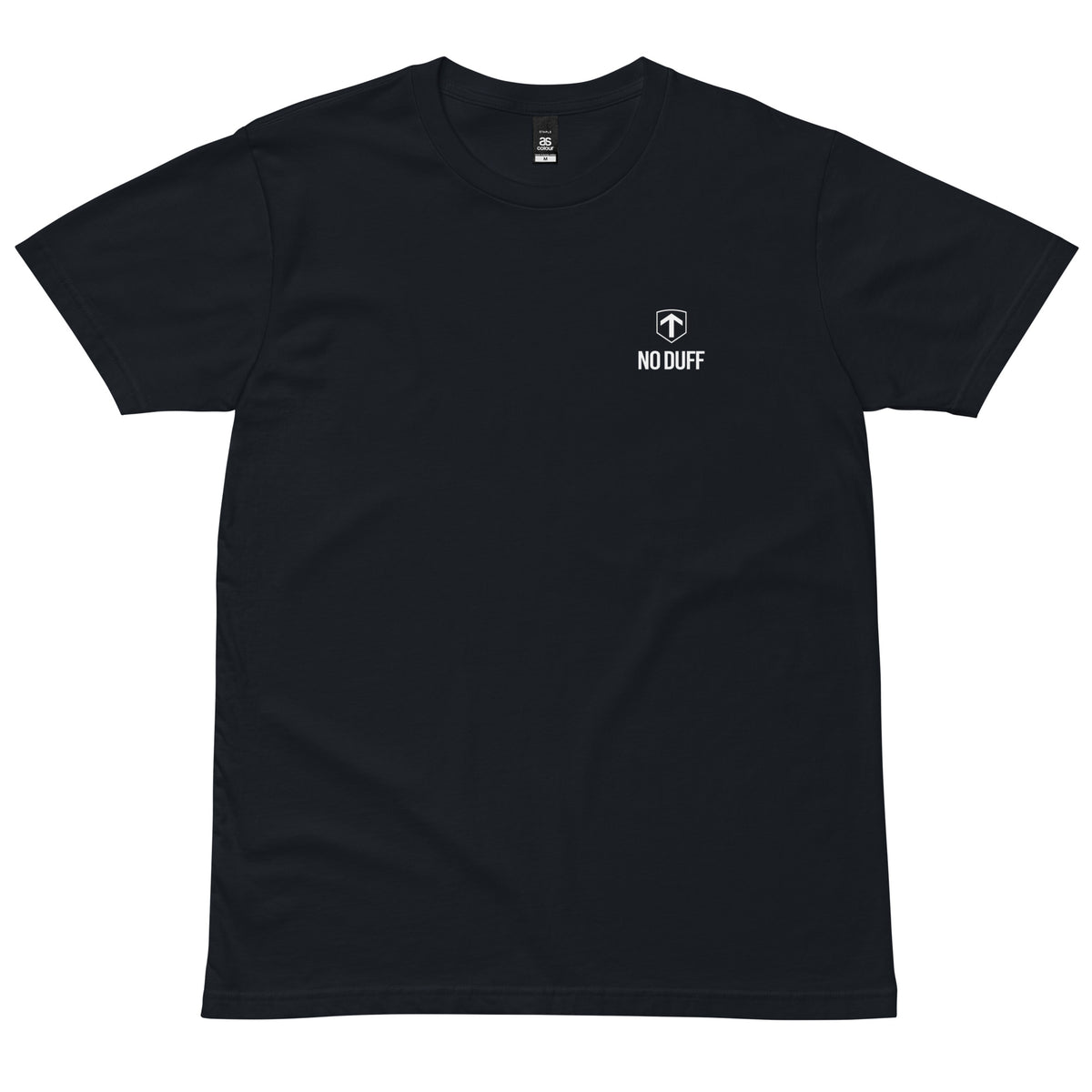 No Duff DANGER BBDA T-Shirt in Navy – front with small No Duff print