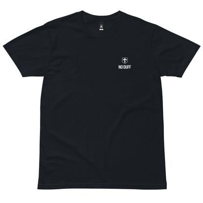 No Duff DANGER BBDA T-Shirt in Navy – front with small No Duff print
