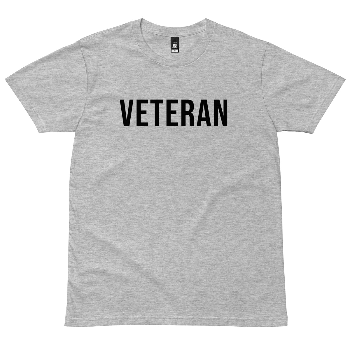 Athletic heather VETERAN T-shirt, front view